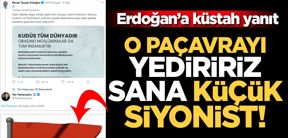 Netanyahu'nun oğlundan Erdoğan'a küstah cevap!