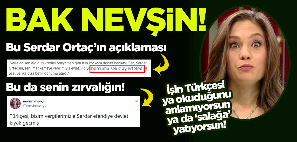 Nevşin Mengü'den Serdar Ortaç'ın borcu üzerinden algı operasyonu!