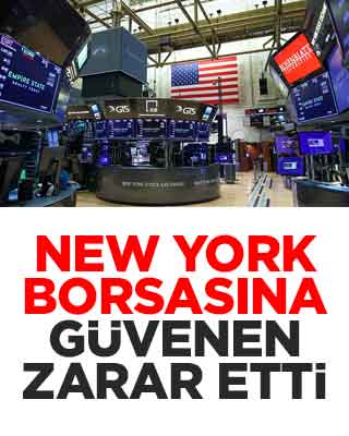 New York borsası düşüşle kapandı