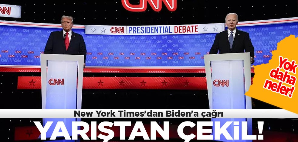 New York Times'dan Biden'a gündemi sarsacak çağrı: Pes dedirten savunma! Yarıştan çekil! Bomba gibi patladı