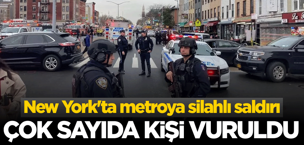 New York'ta metroya silahlı saldırı! Çok sayıda kişi vuruldu