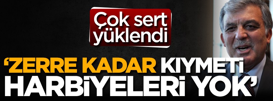 'Nezdimizde zerre kadar kıymeti harbiyeleri yoktur'