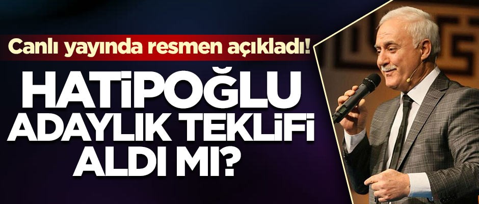 Nihat Hatipoğlu adaylık teklifi aldı mı?