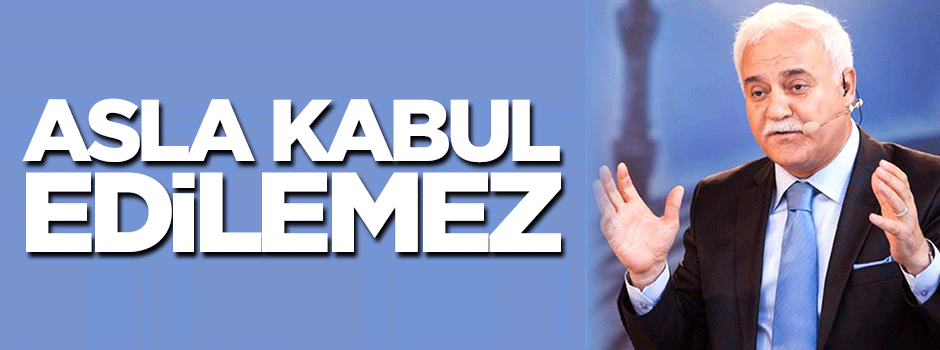 Nihat Hatipoğlu: Kutsala hakaret kabul edilemez
