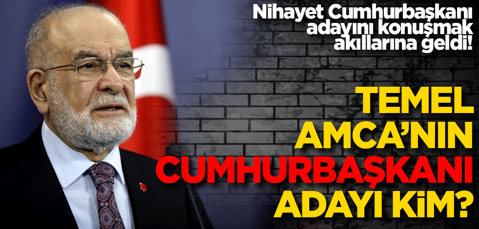 Nihayet Cumhurbaşkanı adayını konuşmak akıllarına geldi! Temel Amca’nın cumhurbaşkanı adayı kim?