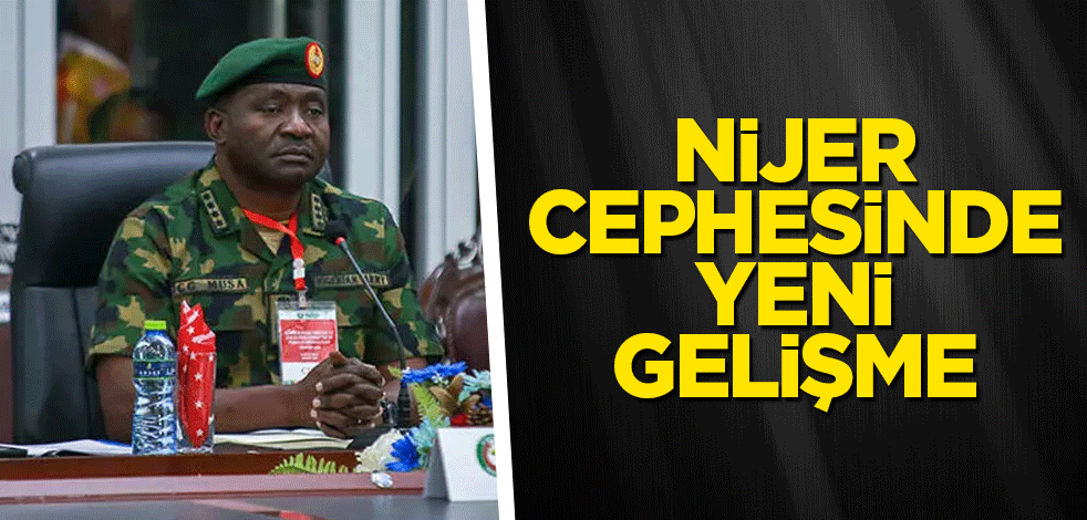 Nijer cephesinde yeni gelişme