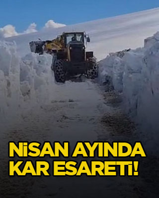 Nisan ayında kar esareti!