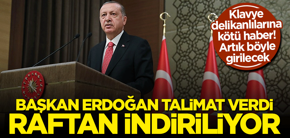 Nisan'da torbadan çıkan sosyal medya düzenlemesi Cumhurbaşkanı Erdoğan'ın talimatıyla raftan iniyor