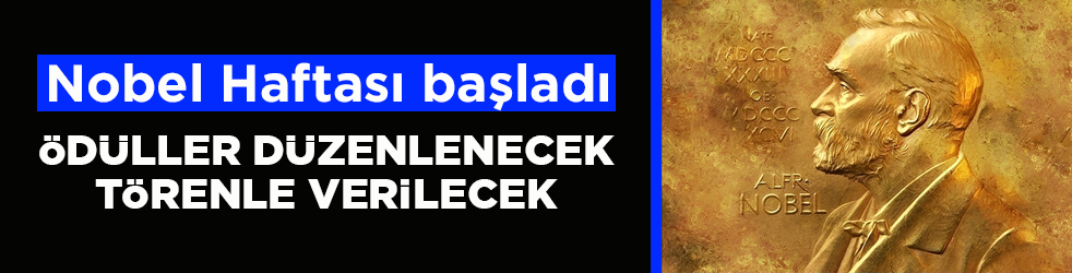 Nobel Haftası başladı! Ödüller düzenlenecek törenle verilecek