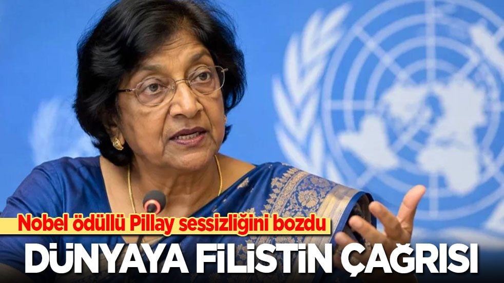 Nobel ödülle Pillay’dan dünyaya Filistin çağrısı: Her şeyin farkındalar…