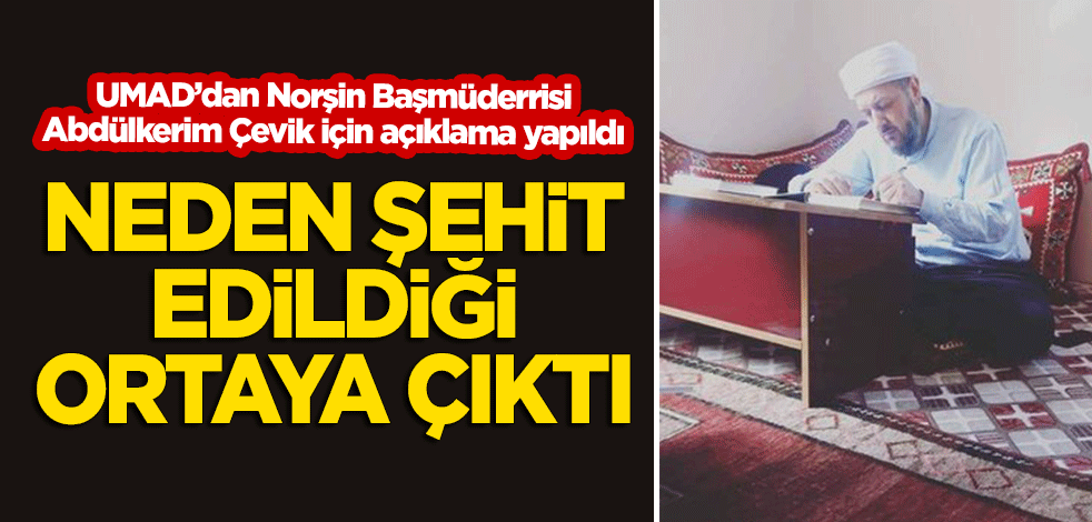 Norşin Başmüderrisi Abdülkerim Çevik'in neden şehit edildiği açıklandı!