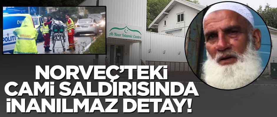 Norveç’teki cami saldırısında inanılmaz detay!