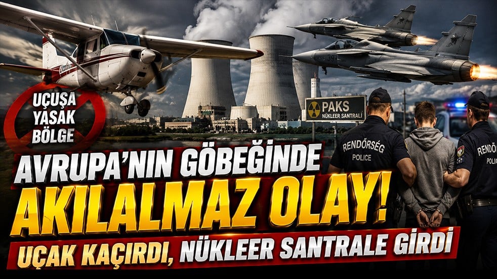 Nükleer santralde kırmızı alarm! Uçak çaldı, yasak bölgeye daldı