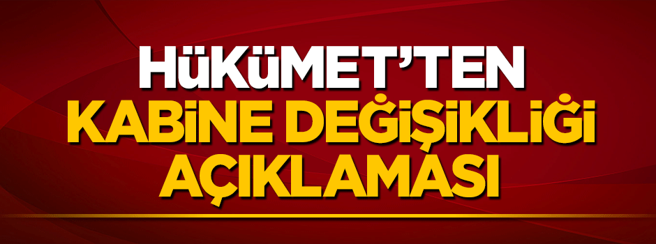 Numan Kurtulmuş'tan kabine değişikliği açıklaması