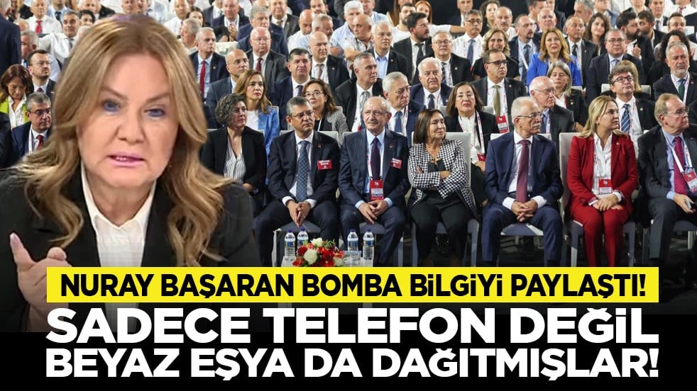 Nuray Başaran bomba bilgiyi paylaştı! Sadece telefon değil beyaz eşya da dağıtmışlar!