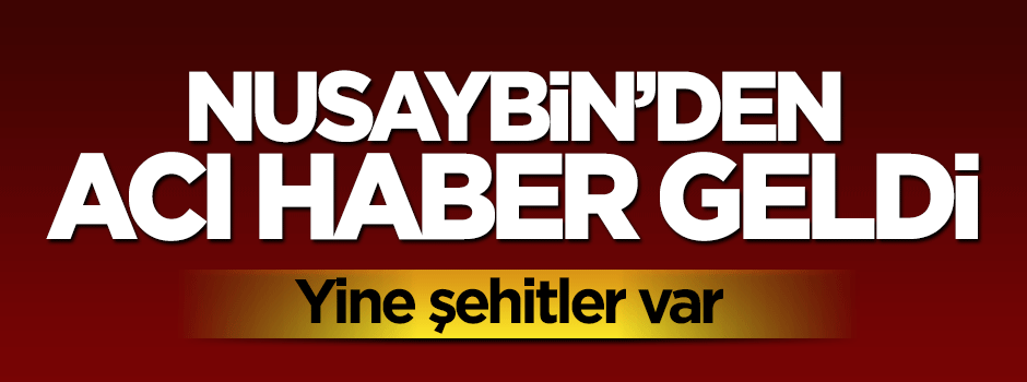 Nusaybin'den kahreden haber
