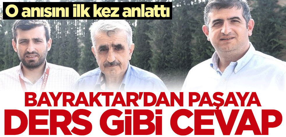 O anısını ilk kez anlattı... Özdemir Bayraktar'dan paşaya ders gibi cevap