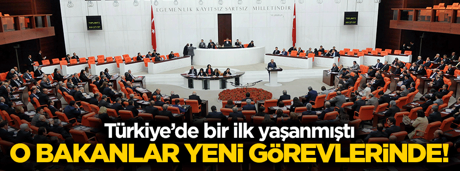 O bakanlar yeni görevlerine başladı