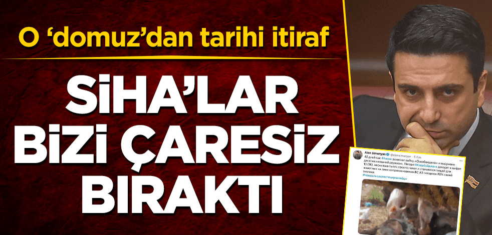 O 'domuz'dan tarihi itiraf: SİHA'lar bizi çaresiz bıraktı