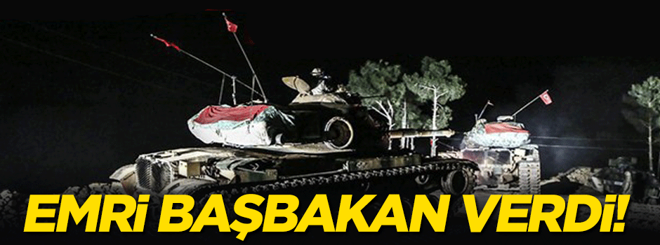 O emri Davutoğlu verdi!