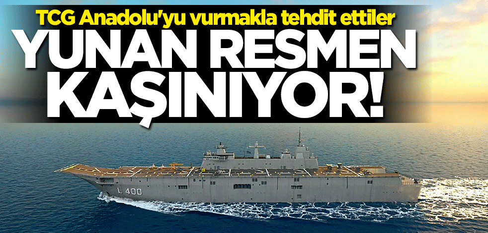 O fotoğraf Yunanistan'ı rahatsız etti... TCG Anadolu'yu vurmakla tehdit ettiler