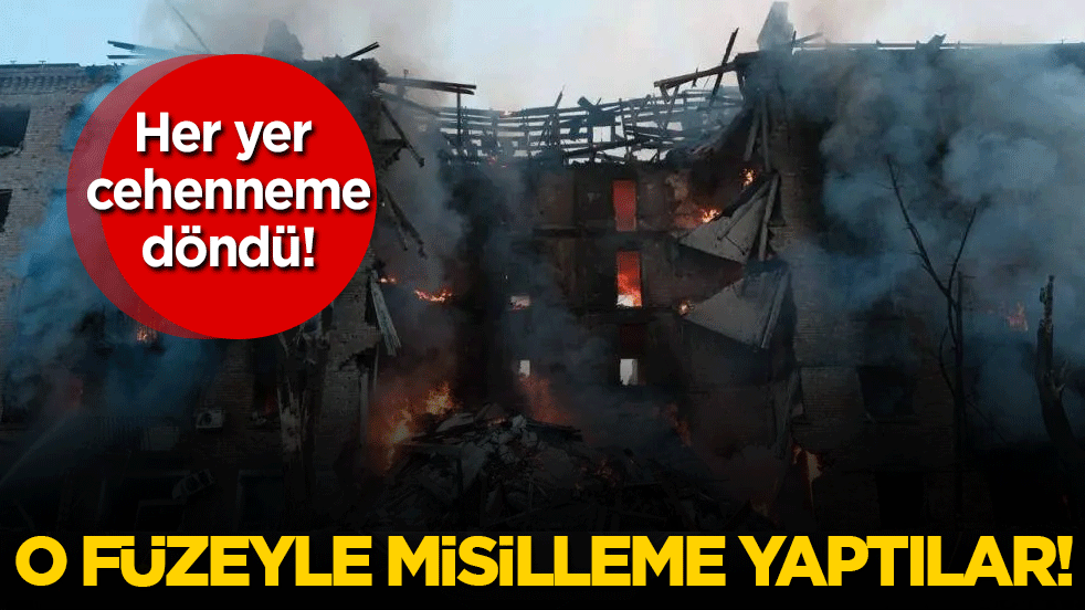 O füzeyle misilleme yaptılar! Her yer cehenneme döndü!