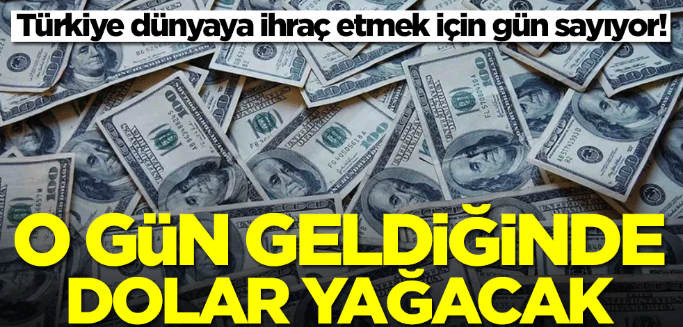 O gün geldiğinde Türkiye'ye dolar yağacak! Müthiş projenin müjdesi az önce verildi