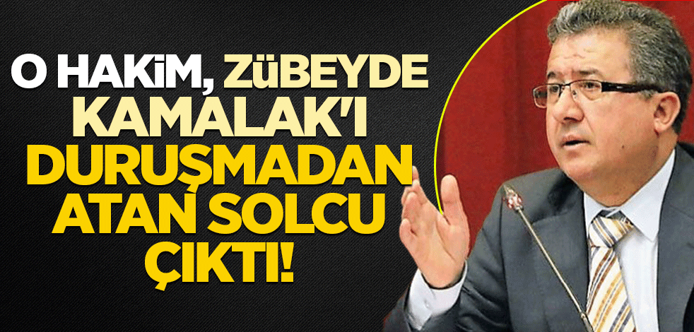 O hakim, Zübeyde Kamalak'ı duruşmadan atan solcu çıktı!
