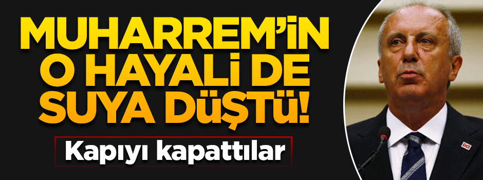 Masum Türker'den "Muharrem İnce" açıklaması