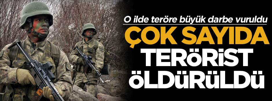 O ilde teröre büyük darbe vuruldu: Çok sayıda terörist öldürüldü