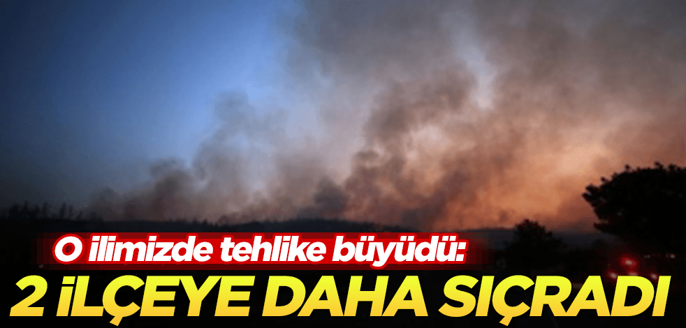 O ildeki yangın 2 ilçeye daha sıçradı!