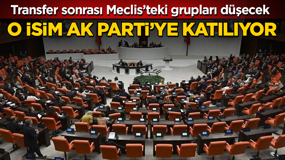 O isim AK Parti’ye katılıyor! Transfer sonrası Meclis’teki grupları düşecek