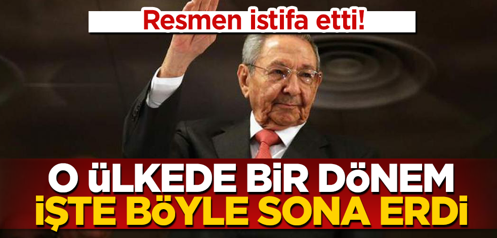 O isim istifa etti ve ülkede bir dönem resmen sona erdi