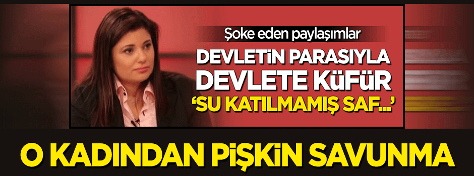 O kadından pişkin savunma