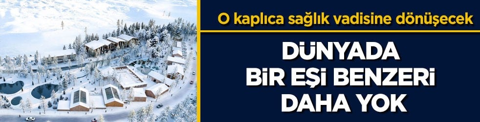 O kaplıca sağlık vadisine dönüşecek! Dünyada bir eşi benzeri daha yok