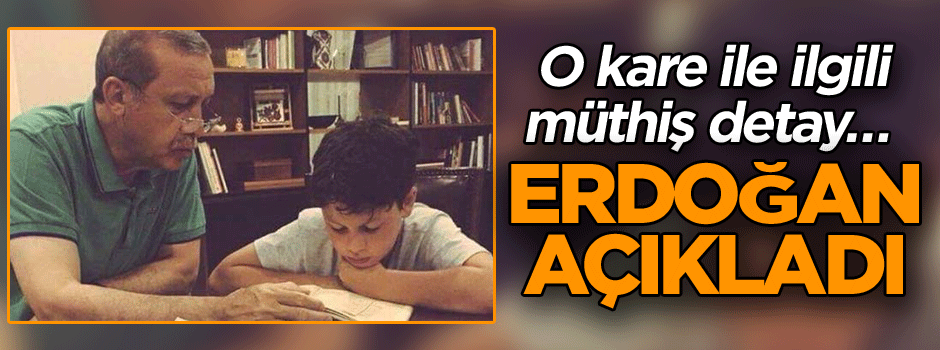 Cumhurbaşkanı Erdoğan o fotoğrafla ilgili konuştu