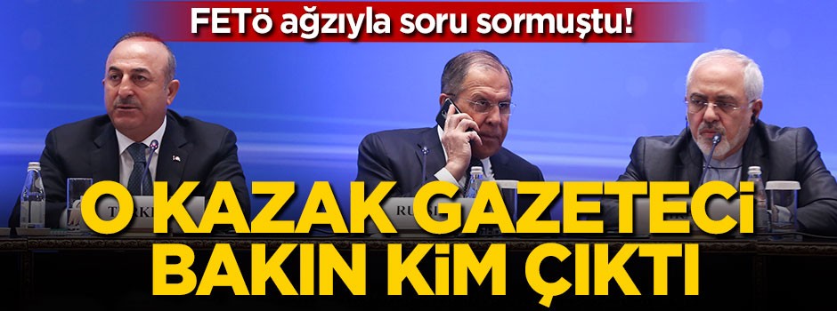 O Kazak gazeteci bakın kim çıktı