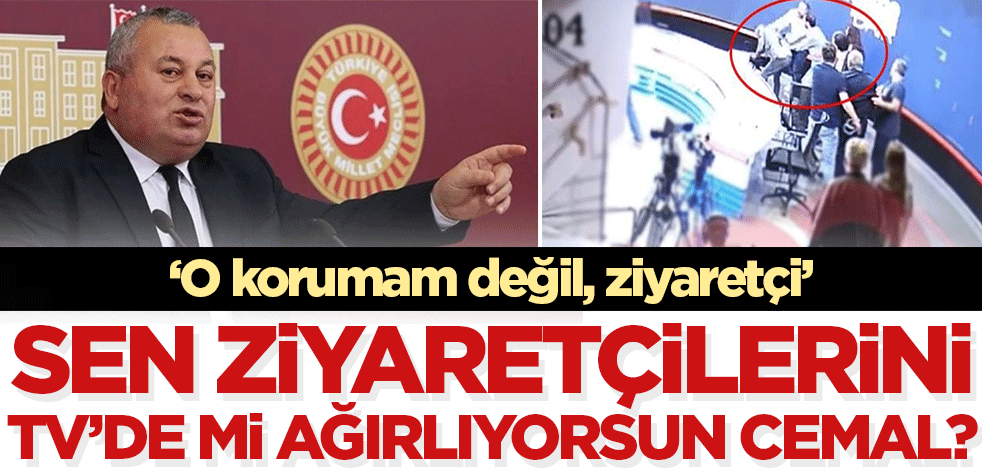 'O korumam değil ziyaretçi' Sen ziyaretçilerini televizyonda mı ağırlıyorsun Cemal?