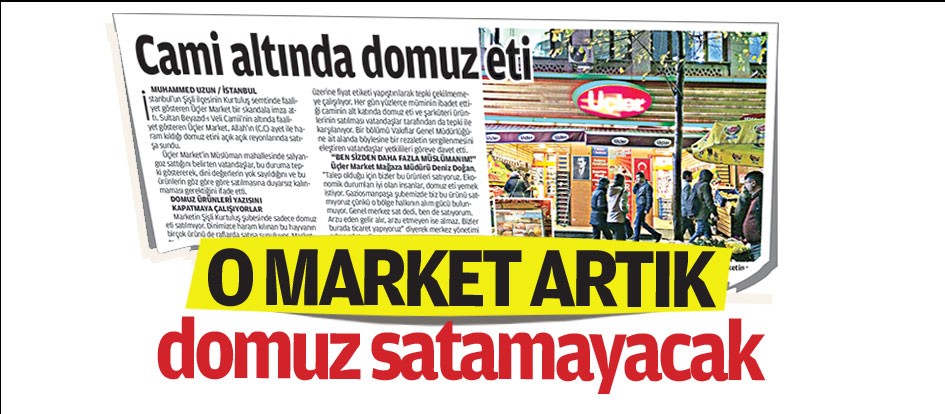 O market artık domuz satamayacak