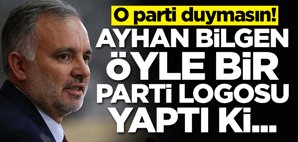 O parti duymasın! Ayhan Bilgen öyle bir parti logosu yaptı ki...