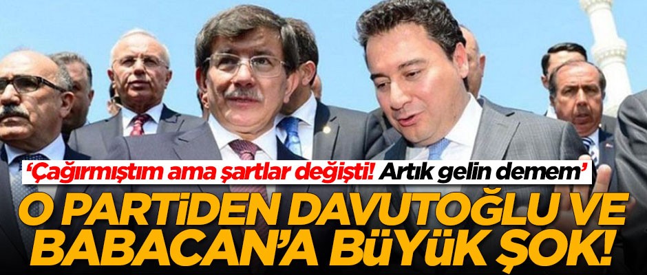 Saadet Partisi'nden Ahmet Davutoğlu ve Ali Babacan'a büyük şok!