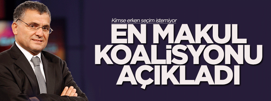 En makul koalisyonu açıkladı