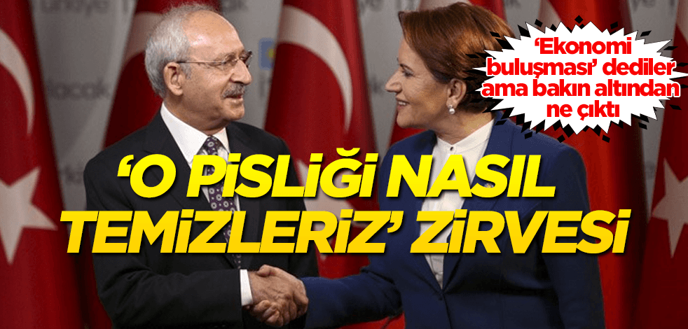 'O pisliği nasıl temizleriz' zirvesi