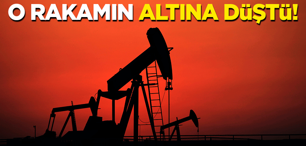 O rakamın altına düştü!