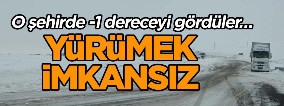 O şehirde -1 dereceyi gördüler… Yürümek imkansız