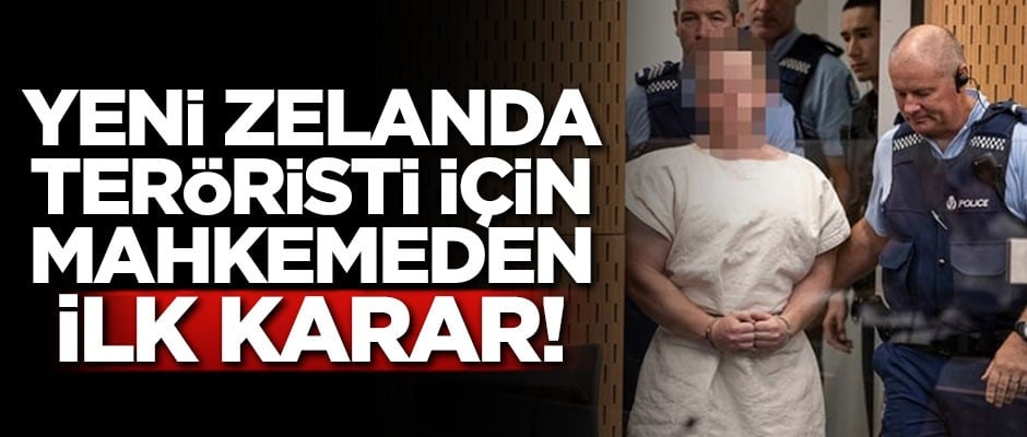 O terörist için mahkemeden ilk karar!