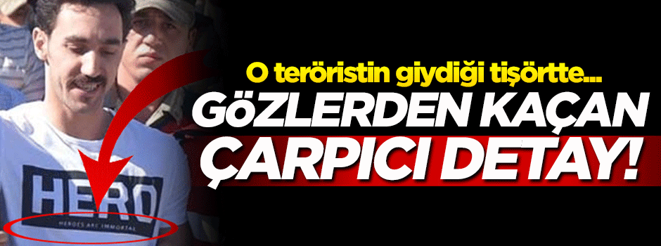 O tişörtte gözlerden kaçan çarpıcı detay!