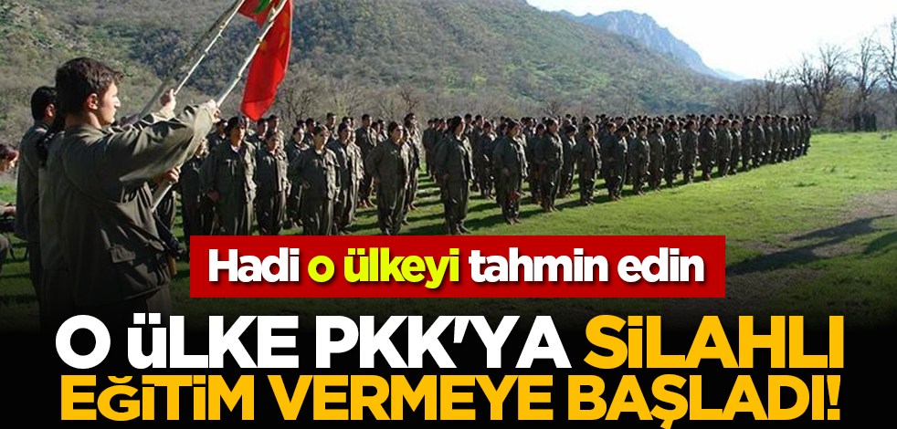 O ülke PKK'ya silahlı eğitim vermeye başladı! O ülkeyi tahmin edin