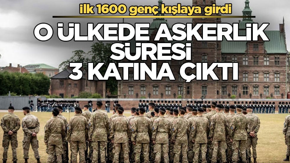 O ülkede askerlik süresi 3 katına çıktı! İlk 1600 genç kışlaya girdi
