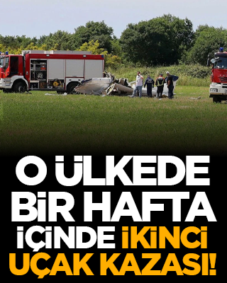 O ülkede bir hafta içinde ikinci uçak kazası!